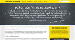 Desktop Screenshot of dependentiianonimi.ro